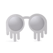 Crying Driping Tear Sunglasses for Womens in White Color