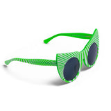 Comic Inspired Framed Sunglasses For Women in Spearmint Green Color 