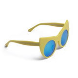 Catwoman Inspired Framed Sunglasses for women in Spitfire Yellow Color