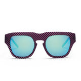Bold and Eye-catching Sunglasses in Microdot Purple