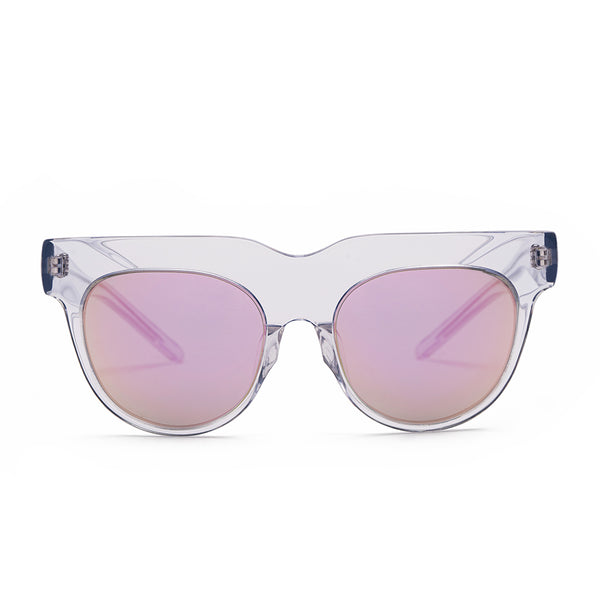 French New Wave-inspired Sunglasses in Crystal Clear 