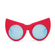 Catwoman Statement Eyewear and Sunglasses in Hotwire Red Color