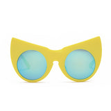 Catwoman Inspired Sunglasses for women in Spitfire Yellow Color