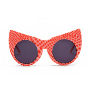 Eyewear for Women in Polka Dot Orange Color