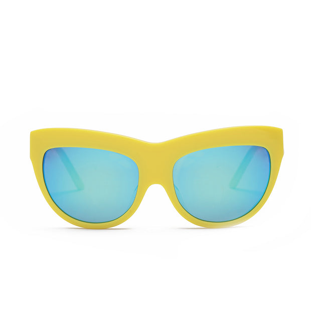 Cat Eye Frame Sunglasses Spitfire Yellow Color