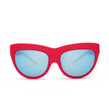 Cat Eye Sunglasses for Women in Neo Geo Red Color