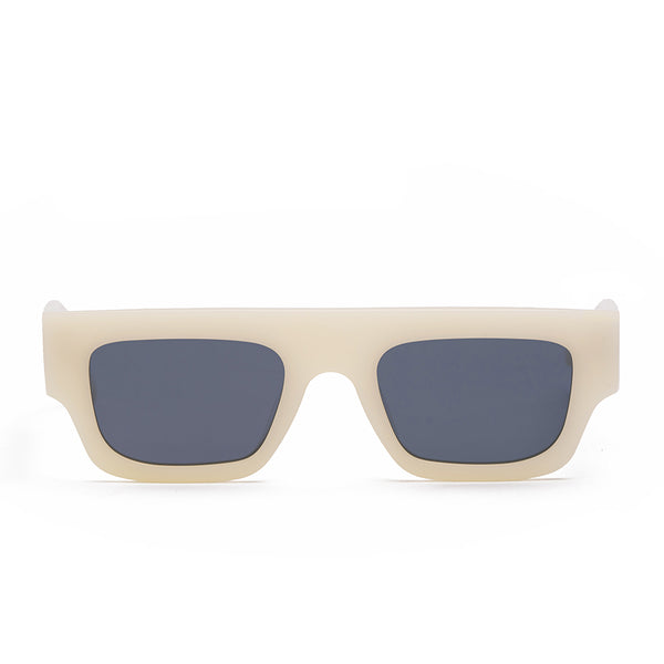 Retro 3d Inspired Sunglasses in White Color