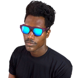 Microdot Purple Sunglasses for men in Blue Color 