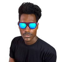 Microdot Purple Framed Sunglasses for men in Blue Color 