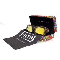 Bold Framed Sunglasses for men in Yellow Shade With Box