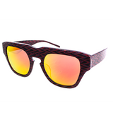 Microdot Purple  Bold Framed Sunglasses for Women in Pink and Yellow Shade