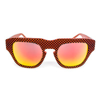 Microdot Red Sunglasses for men in Yellow and Pink Shade