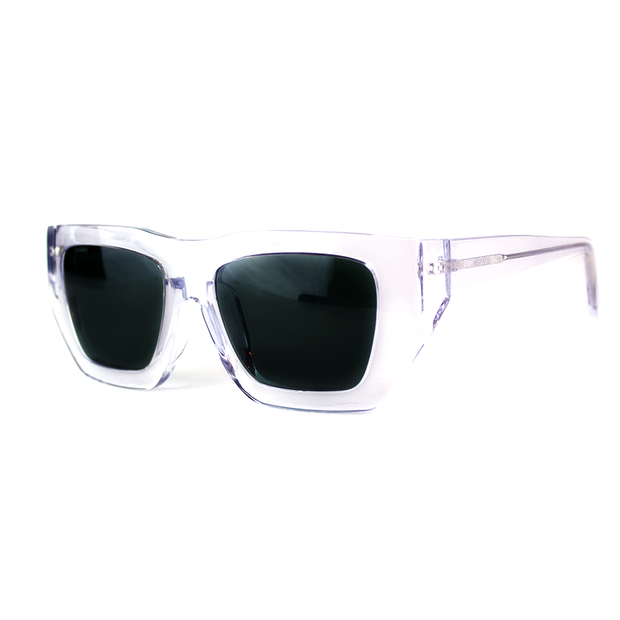 Buy Oversized Framed Sunglasses in Crystal Clear Color