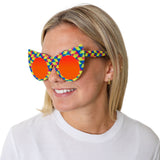 Cat Shaped Framed Eyerglasses for women in Neo Geo Red Color