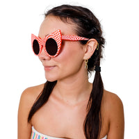 Cat Shaped Framed Eyerglasses for women in Hotwire Red Color