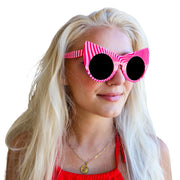Cat Eye Shaped Framed Eyeglasses For Women in Candy Cane Red Color