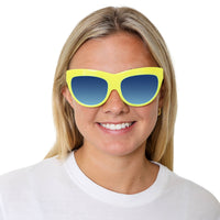 Cat Eye Shaped Eyeglasses For Women Spitfire Yellow Color